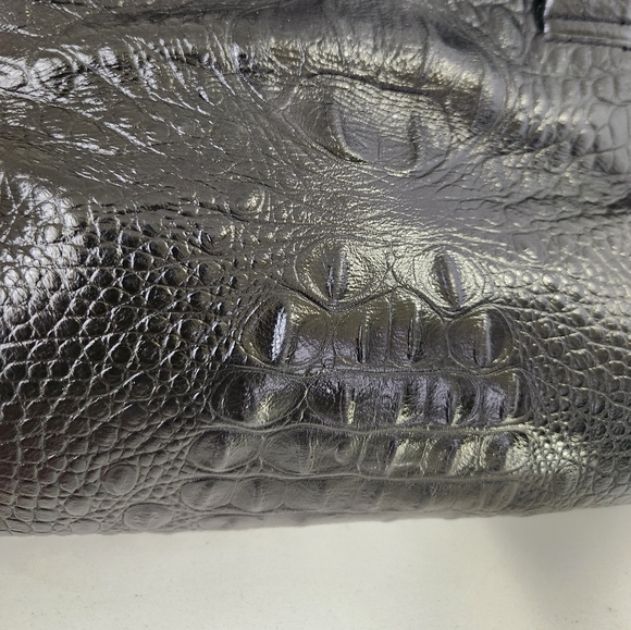 Like New!Brahmin Crocodile Black leather Tote Bag - Picture 4 of 10